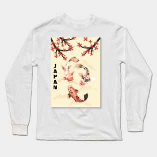 koi fish japan culture Long Sleeve T-Shirt